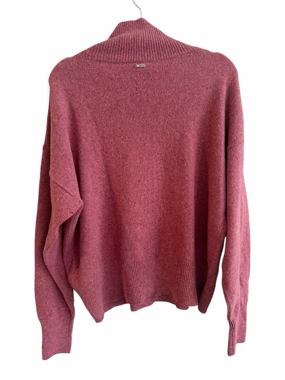 Hugo Boss‎ Womens  Famindi Wool Blend Sweater Pastel Red size large NWT